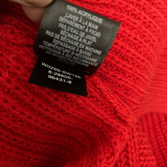 Sanctuary Sweater Womens XS Cold Shoulder Red New - Picture 9 of 14